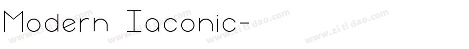 Modern Iaconic字体转换